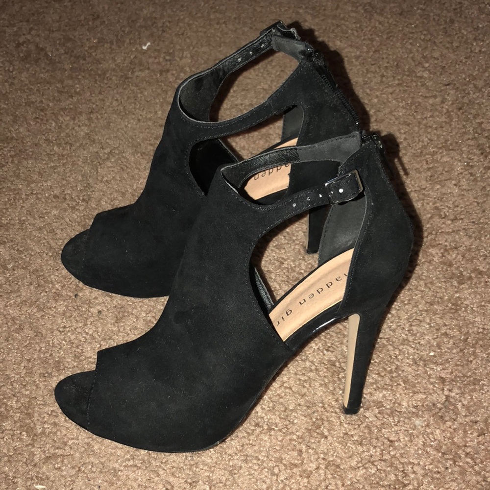 Madden Girl suede heels